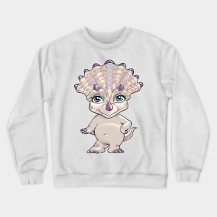 Lil Sassy Triceratops Crewneck Sweatshirt